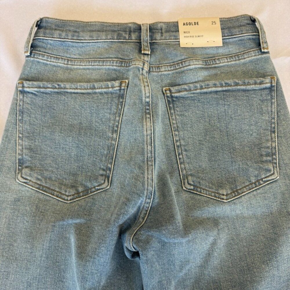 AGOLDE Nico High Rise Slim Fit Embark Size 25 - Picture 10 of 13